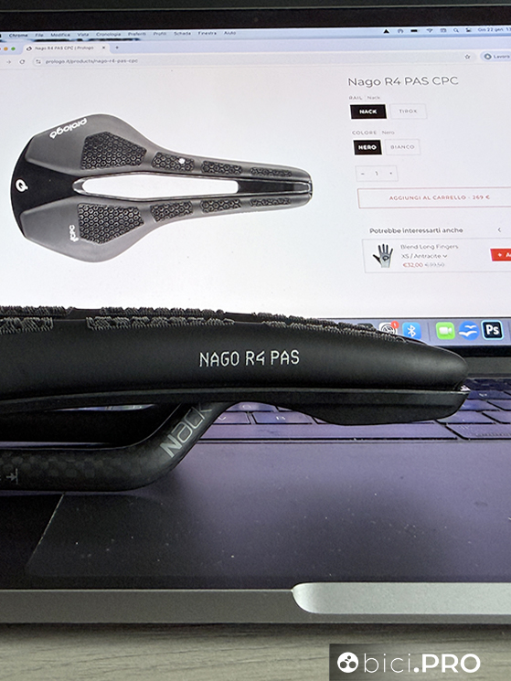 La prova completa della nuova sella Prologo con il CPC