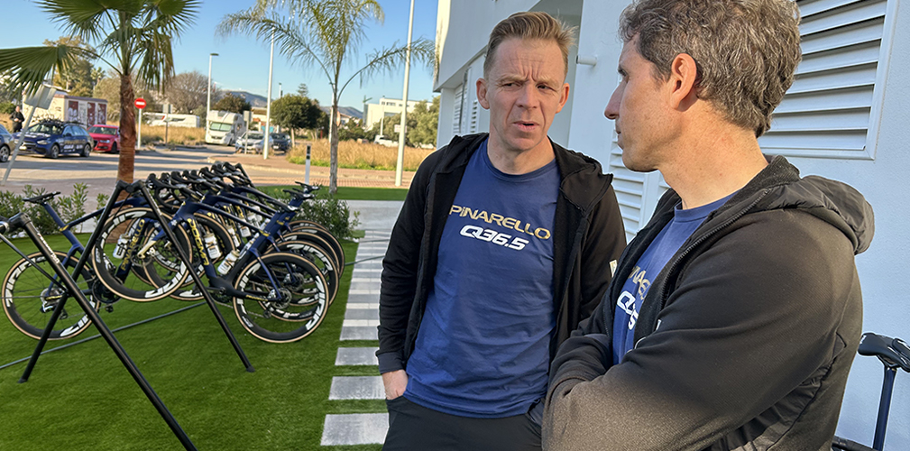 Kurt Bogaerts, Alex Sans Vega, ritiro Spagna del Pinarello-Q36.5 Cycling Team