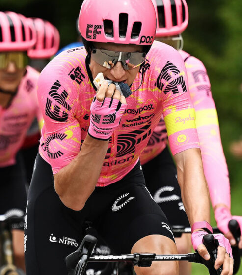 Alimentazione, gel, EF Education (foto Amacx Nutrition)