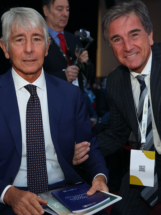 Ministro dello Sport Andreea Abodi, Roberto Pella presidente Lega Ciclismo (foto LCP)