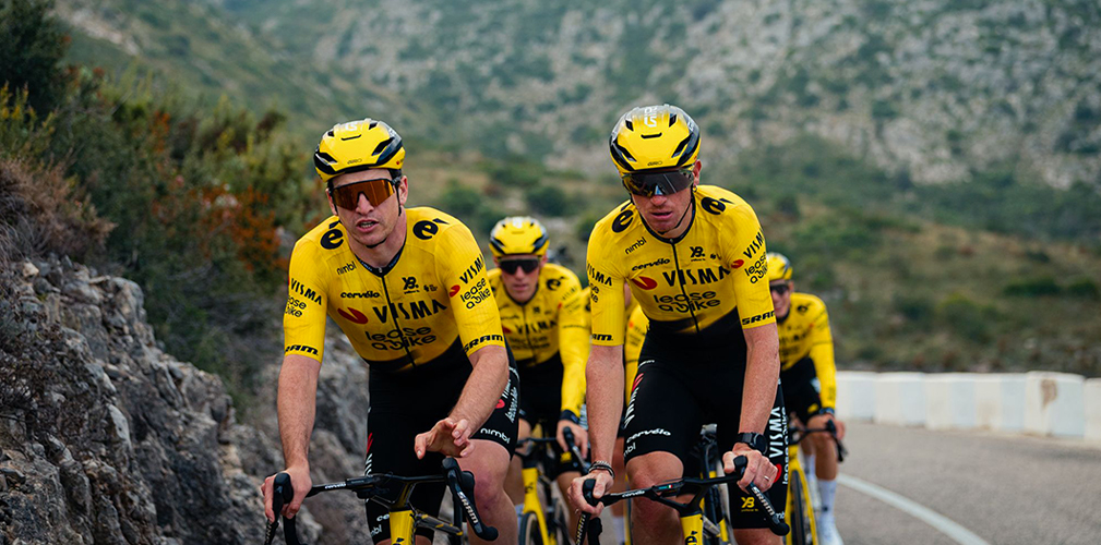 Affini ha accolto Fiorelli nella nuova squadra, facendogli da guida (foto Visma-Lease a Bike)