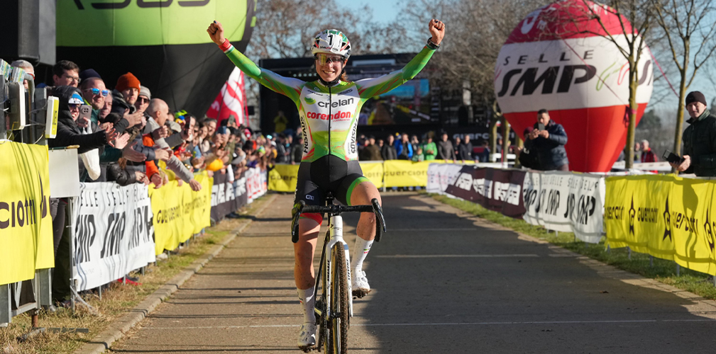 Sara Casasola, Crelan-Corendon, ciclocross, campionato italiano ciclocross 2026, Brugherio, donne elite (foto Giorgio De Negri)