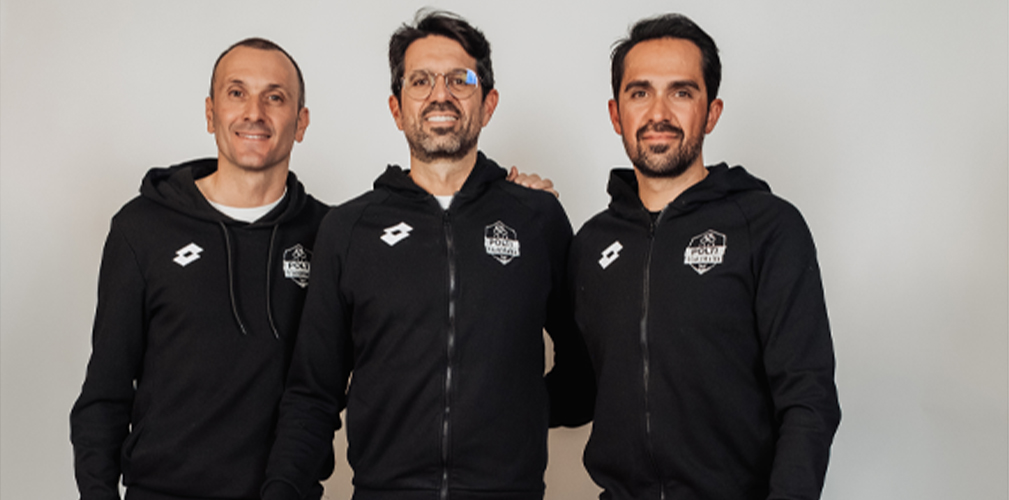 I manager del team, i fratelli Contador e Ivan Basso