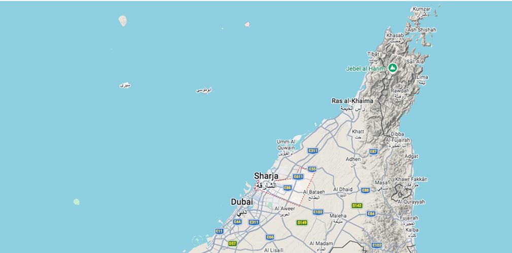 Lo Sharjah Tour si corre nella penisola arabica che si affaccia sul Golfo Persico, poco a nord di Dubai