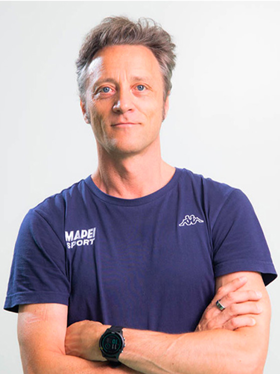 Andrea Morelli lavora in Mapei Sport dal 1995, chiamato da Aldo Sassi