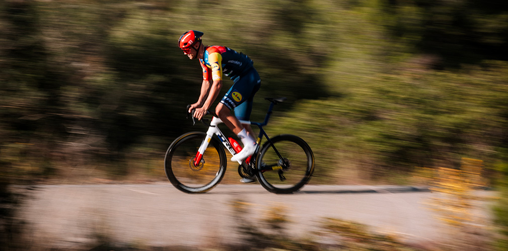 Stabililte le nuove misure del telaio, Milan ha lavorato per adattarsi (foto Lidl-Trek)