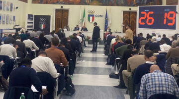 Esame abilitazione agenti FIGC Roma, Salone d'Onore CONI (foto FIGC)