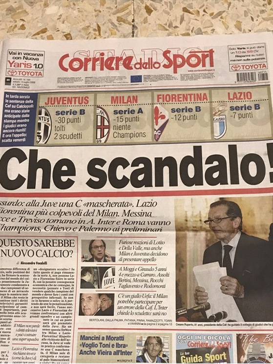 Fu lo scandalo di Calciopoli nel 2006 a spingere per regolamentare la professione degli agenti