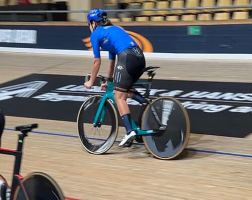 Francesca Selva, allenamento, velodromo di Copenhagen
