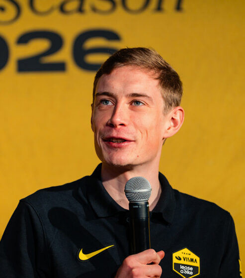 Jonas Vingegaard, presentazione squadra e programmi 2026 (foto Visma Lease a Bike)