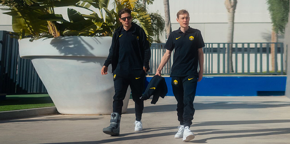 In ritiro, oltre a Vingegaard anche Van Aert in ripresa dall'intervento alla caviglia (foto Visma Lease a Bike)