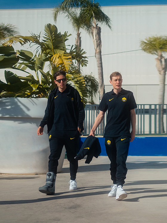 In ritiro, oltre a Vingegaard anche Van Aert in ripresa dall'intervento alla caviglia (foto Visma Lease a Bike)