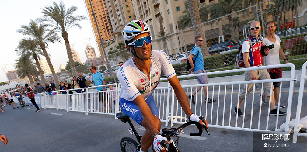 Daniele Bennati a Doha nel 2016. Un mondiale per velocisti ma dove il vento giocò un ruolo primario