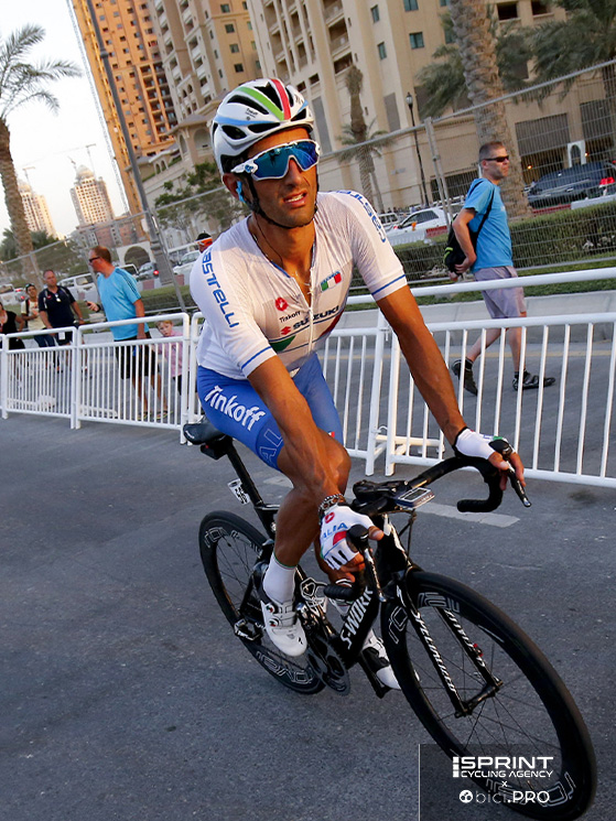 Daniele Bennati a Doha nel 2016. Un mondiale per velocisti ma dove il vento giocò un ruolo primario