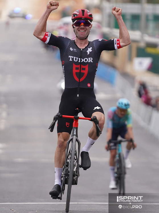 La vittoria dell'elvetico alla Clasica Comunitat Valenciana, prima e unica lo scorso anno