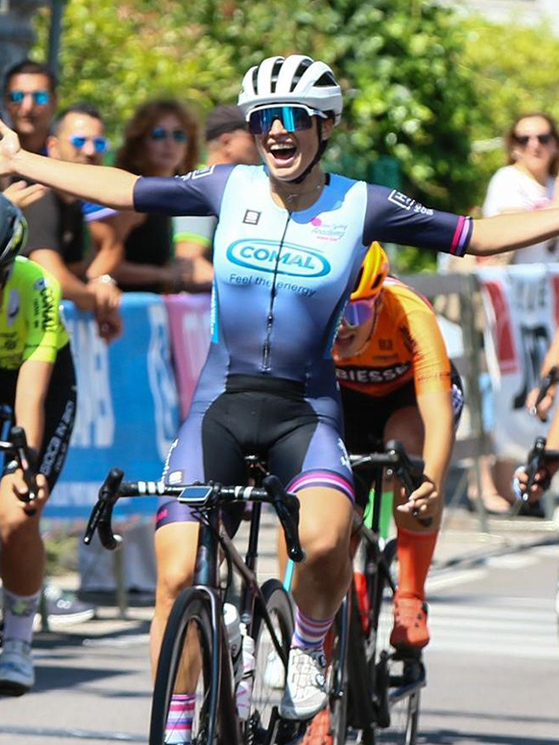 Sei vittorie su strada e il tricolore della velocità in pista per Maya Ferrante (foto Trentino Cycling Academy)