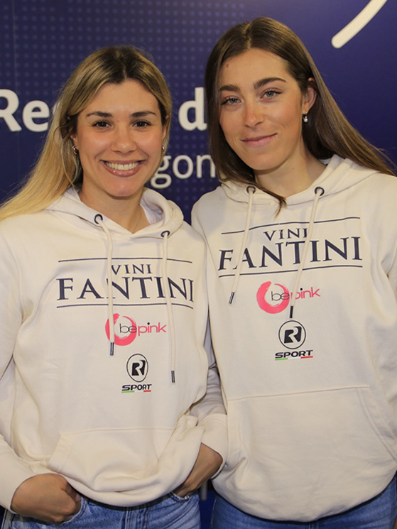 Con l'ingresso all'ultimo istante di Vini Fantini come primo nome, è stato rivisto anche l'abbigliamento da riposo (foto BePink)