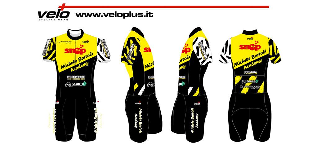 Il kit della Michele Bartoli Academy è stato realizzato da Veloplus