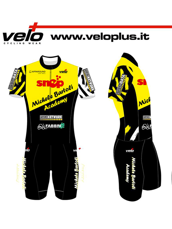 Il kit della Michele Bartoli Academy è stato realizzato da Veloplus