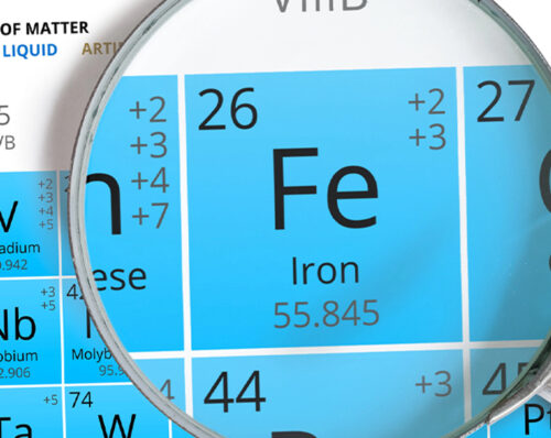 Tavola periodica degli elementi, Ferro (depositphotos.com)