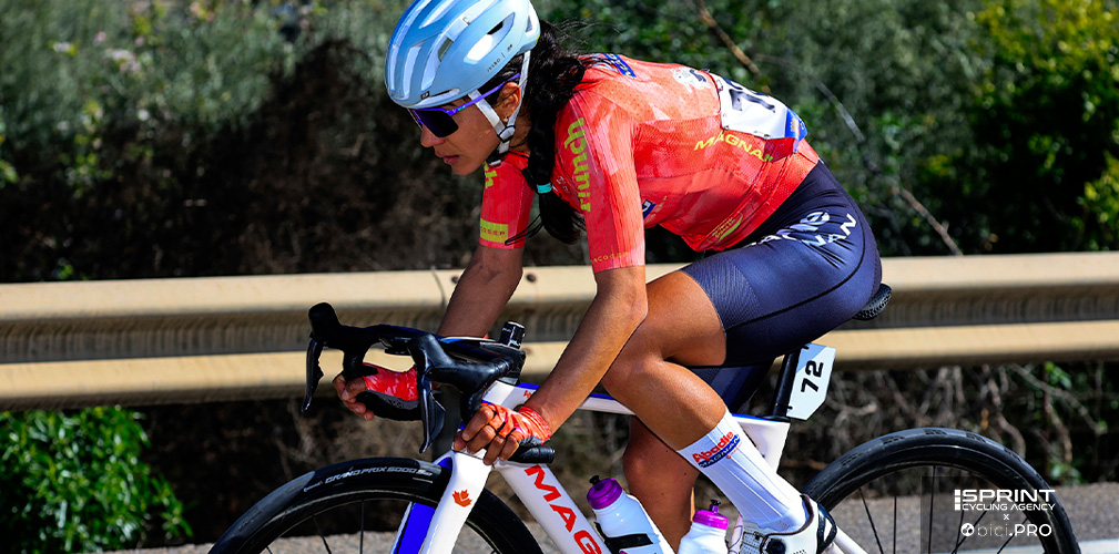 Espinola Agua Martin ha viaggiato con un buon margine per tutto il finale: è stata ripresa all'ultimo chilometro
