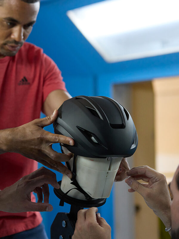 Presentazione Barcellona casco Giro Eclipse Pro, 2026, galleria del vento