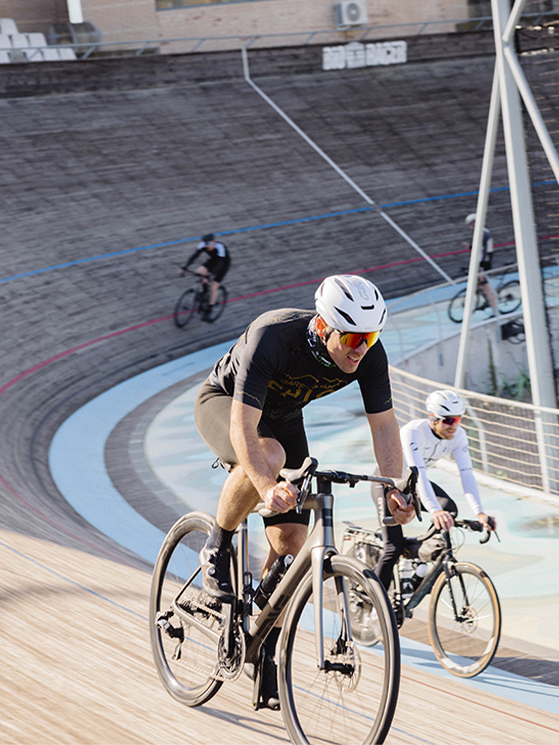 Il giri in velodromo hanno reso possibile apprezzare l'aerodinamica del casco