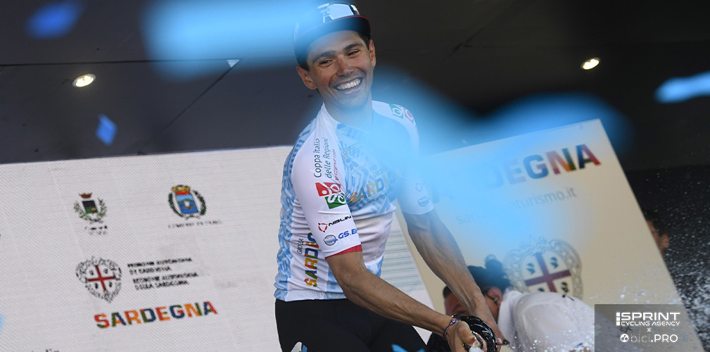 La maglia di leader del Giro di Sardegna per tre giorni: per Garibbo cresce la sicurezza