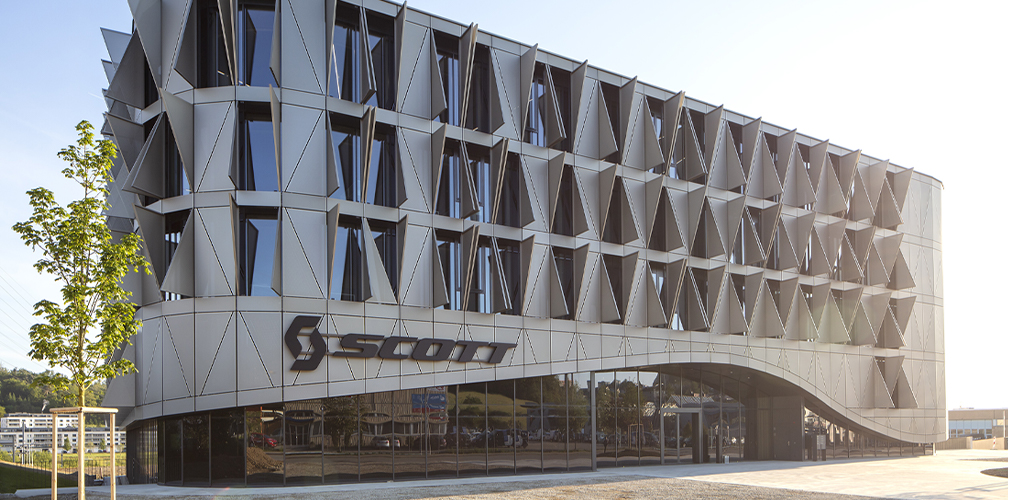 La sede Scott Sports a Givisiez, nel Canton Friburgo, in Svizzera
