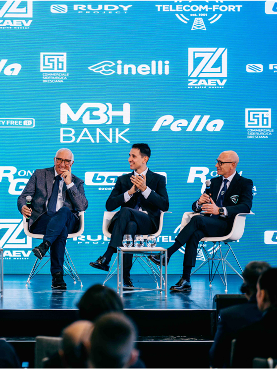 Da sinstra: Giuseppe Martinelli, Davide Martinelli, Gianluca Valoti (foto Think Bold)