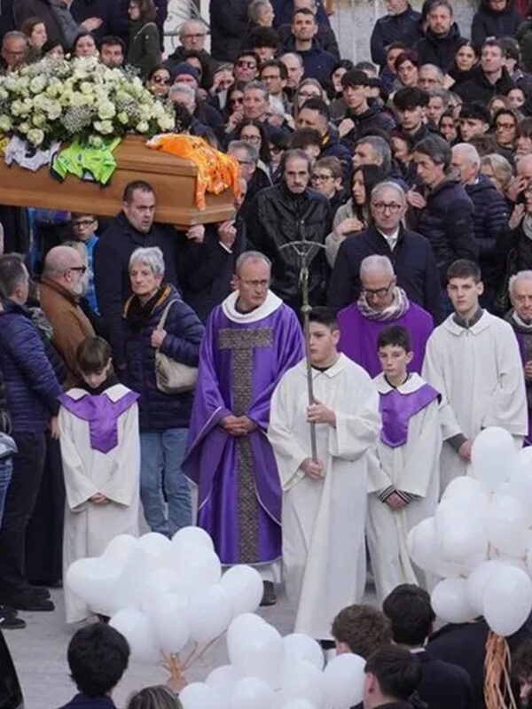 Funerale Francesco Mazzoleni, Palazzago, 18 febbraio 2026 (foto Colleoni/L'Eco di Bergam0)