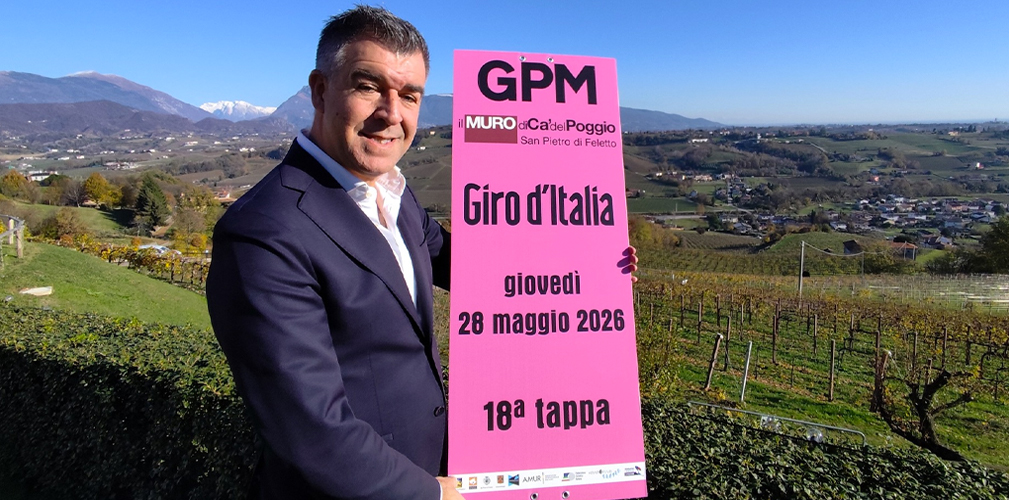 Il Muro di Ca' del Poggio sarà teatro di un doppio passaggio del Giro 2026: il 28 maggio con i pro', il 31 maggio con le donne