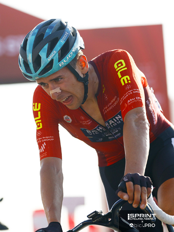 UAE Tour perso per 10": Tiberi arriva a Jebel Hafeet 31" dopo Del Toro. Il suo pargine al via era di 21"