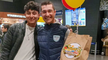 Luca Covili ha fatto tre settimane in Colombia dove si è allenato con i compagni Edward Cruz e Martin Santiago Herreno