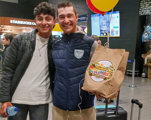 Luca Covili ha fatto tre settimane in Colombia dove si è allenato con i compagni Edward Cruz e Martin Santiago Herreno