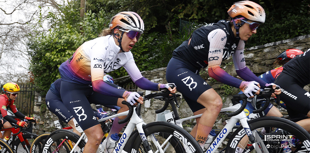 Silvia Persico al Trofeo Binda, corso in copertura della compagna Swinkels poi vincitrice