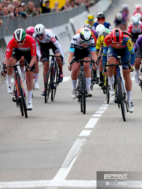 Il Trofeo Binda del 2025 ha visto Kata Blanka Vas arrendersi a Elisa Balsamo