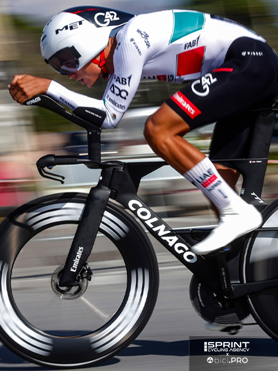 Tre secondi dopo Tiberi è arrivato Del Toro, a 36" da Ganna