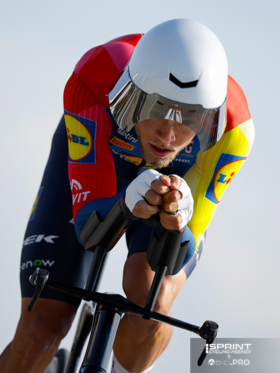 Colpisce il 5° posto di Jonathan Milan, iridato dell'inseguimento, che chiude a 29" da Ganna