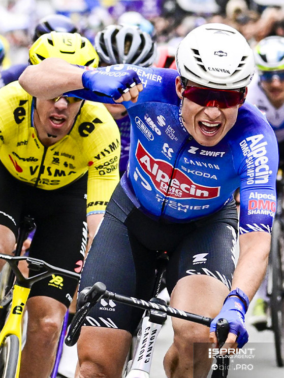 Philipsen ha centrato la classica del Nord più adatta ai velocisti grazie alla complicità di VdP