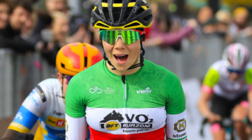 Piccolo Trofeo Binda, Matilde Rossignoli vince in maglia tricolore (foto Facebook Team BFT Burozni)