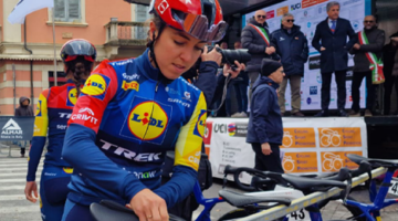 Shirin Van Anrooij, Lidl-Trek, Trofeo Binda 2026, partenza, foglio firma