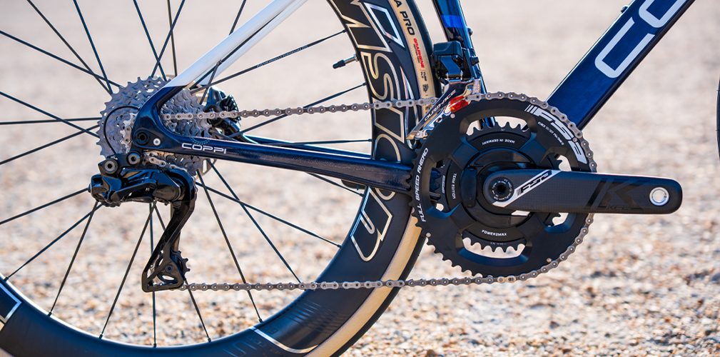 Bici Coppi K14, misuratori di potenza, FSA K Force