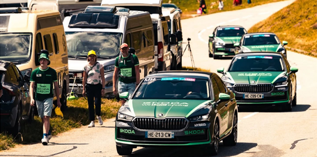 Skoda è la macchina ufficiale del Tour de France