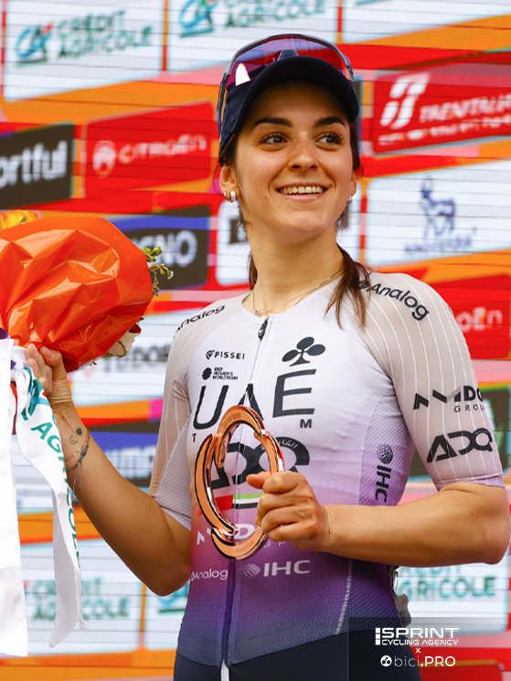 Sanremo Women 2026, Eleonora Gasparrini, UAE Team ADQ, terzo posto