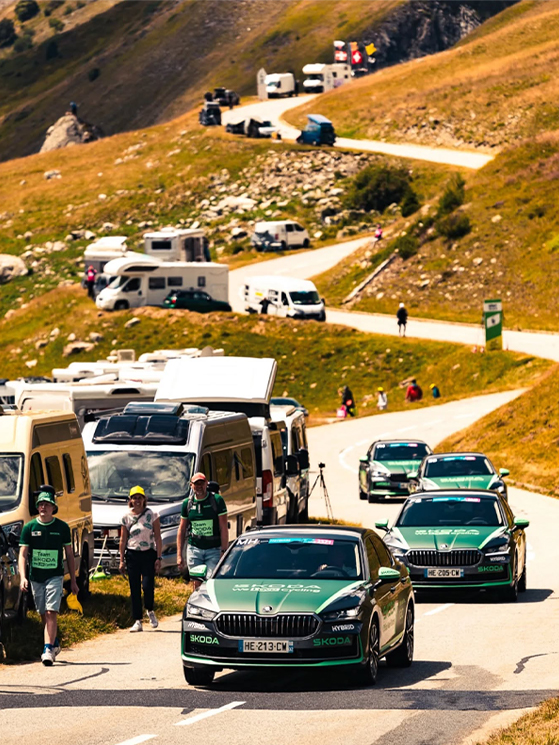 Skoda è la macchina ufficiale del Tour de France