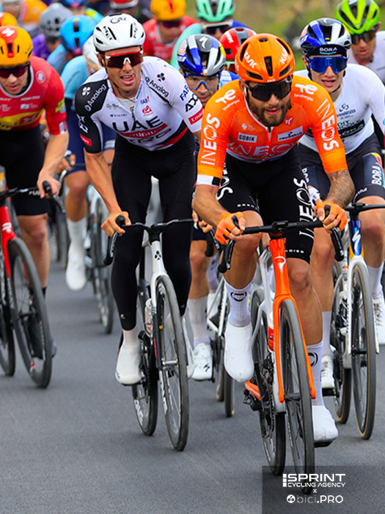 Ganna è parso a suo agio anche sulle pendenze più arcigne del finale: anche per lui la Tirreno è il preludio per la Sanremo