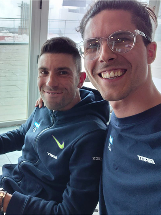 Vendrame si trova a Sierra Nevada assieme al suo preparatore Fabio Baronti, che ha realizzato queste foto per noi