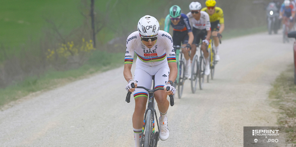 Attacco a Monte Sante Marie: quando Pogacar si è voltato e ha visto Seixas vicino, ha dovuto accelerare ancora