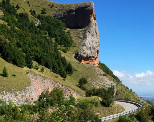 Salita di Sassotetto, Marche, Monti Sibillini (foto Pedalare con lentezza)